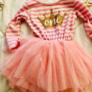 Toddler girl first birthday dress 🎀